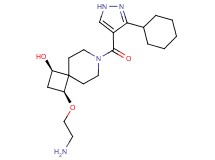 rel-(1R,3S)-3-(2-aminoethoxy)-7-[(3-cyclohexyl-1H-pyrazol-4-yl)carbonyl]-7-azaspiro[3.5]nonan-1-ol hydrochloride