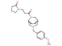 1-{3-[(1S*,5R*)-3-(4-methoxybenzyl)-3,6-diazabicyclo[3.2.2]non-6-yl]-3-oxopropyl}pyrrolidin-2-one