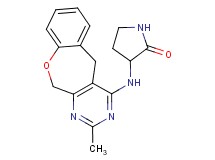3-[(2-methyl-5,11-dihydro[1]benzoxepino[3,4-d]pyrimidin-4-yl)amino]pyrrolidin-2-one