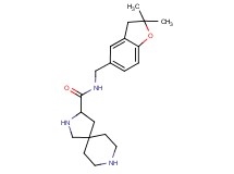N-[(2,2-dimethyl-2,3-dihydro-1-benzofuran-5-yl)methyl]-2,8-diazaspiro[4.5]decane-3-carboxamide dihydrochloride