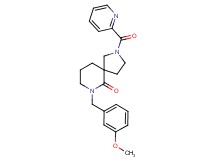 7-(3-methoxybenzyl)-2-(2-pyridinylcarbonyl)-2,7-diazaspiro[4.5]decan-6-one
