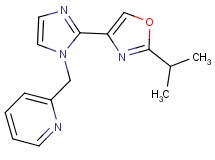 2-{[2-(2-isopropyl-1,3-oxazol-4-yl)-1H-imidazol-1-yl]methyl}pyridine