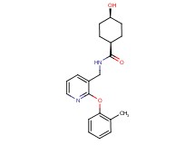 cis-4-hydroxy-N-{[2-(2-methylphenoxy)pyridin-3-yl]methyl}cyclohexanecarboxamide