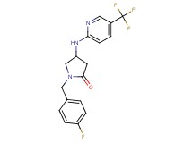 1-(4-fluorobenzyl)-4-{[5-(trifluoromethyl)pyridin-2-yl]amino}pyrrolidin-2-one