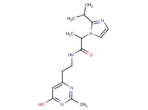 N-[2-(6-hydroxy-2-methyl-4-pyrimidinyl)ethyl]-2-(2-isopropyl-1H-imidazol-1-yl)propanamide