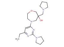 4-(6-ethyl-2-pyrrolidin-1-ylpyrimidin-4-yl)-6-(pyrrolidin-1-ylmethyl)-1,4-oxazepan-6-ol
