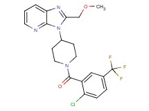 3-{1-[2-chloro-5-(trifluoromethyl)benzoyl]-4-piperidinyl}-2-(methoxymethyl)-3H-imidazo[4,5-b]pyridine