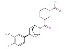 3-{[(3-endo)-3-(4-fluoro-3-methylphenyl)-8-azabicyclo[3.2.1]oct-8-yl]carbonyl}piperidine-1-carboxamide