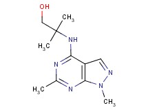 2-[(1,6-dimethyl-1H-pyrazolo[3,4-d]pyrimidin-4-yl)amino]-2-methyl-1-propanol