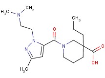 1-({1-[2-(dimethylamino)ethyl]-3-methyl-1H-pyrazol-5-yl}carbonyl)-3-propyl-3-piperidinecarboxylic acid