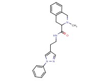 2-methyl-N-[2-(1-phenyl-1H-pyrazol-4-yl)ethyl]-1,2,3,4-tetrahydroisoquinoline-3-carboxamide