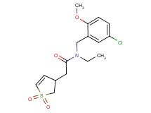 N-(5-chloro-2-methoxybenzyl)-2-(1,1-dioxido-2,3-dihydro-3-thienyl)-N-ethylacetamide