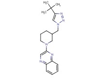 2-{3-[(4-tert-butyl-1H-1,2,3-triazol-1-yl)methyl]piperidin-1-yl}quinoxaline
