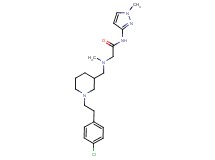 N~2~-({1-[2-(4-chlorophenyl)ethyl]piperidin-3-yl}methyl)-N~2~-methyl-N~1~-(1-methyl-1H-pyrazol-3-yl)glycinamide