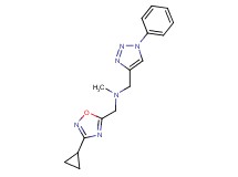1-(3-cyclopropyl-1,2,4-oxadiazol-5-yl)-N-methyl-N-[(1-phenyl-1H-1,2,3-triazol-4-yl)methyl]methanamine