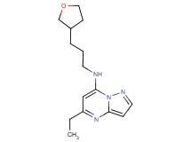 5-ethyl-N-[3-(tetrahydrofuran-3-yl)propyl]pyrazolo[1,5-a]pyrimidin-7-amine