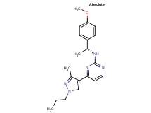 N-[(1R)-1-(4-methoxyphenyl)ethyl]-4-(3-methyl-1-propyl-1H-pyrazol-4-yl)pyrimidin-2-amine