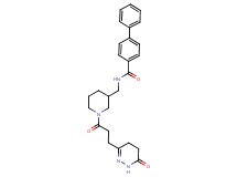 N-({1-[3-(6-oxo-1,4,5,6-tetrahydro-3-pyridazinyl)propanoyl]-3-piperidinyl}methyl)-4-biphenylcarboxamide