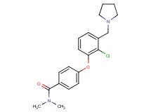 4-[2-chloro-3-(pyrrolidin-1-ylmethyl)phenoxy]-N,N-dimethylbenzamide