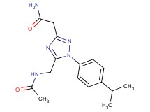 2-[5-[(acetylamino)methyl]-1-(4-isopropylphenyl)-1H-1,2,4-triazol-3-yl]acetamide