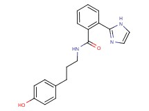 N-[3-(4-hydroxyphenyl)propyl]-2-(1H-imidazol-2-yl)benzamide