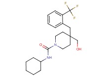 N-cyclohexyl-4-(hydroxymethyl)-4-[2-(trifluoromethyl)benzyl]-1-piperidinecarboxamide