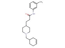 3-[1-(3-cyclohexen-1-ylmethyl)-4-piperidinyl]-N-(3-methylphenyl)propanamide