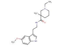 1-ethyl-N-[2-(5-methoxy-1H-indol-3-yl)ethyl]-3-methyl-3-piperidinecarboxamide