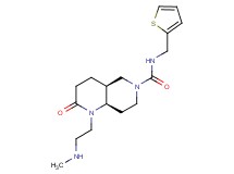 rel-(4aS,8aR)-1-[2-(methylamino)ethyl]-2-oxo-N-(2-thienylmethyl)octahydro-1,6-naphthyridine-6(2H)-carboxamide hydrochloride