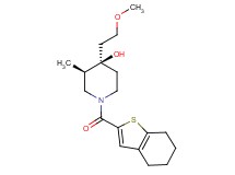 (3R*,4R*)-4-(2-methoxyethyl)-3-methyl-1-(4,5,6,7-tetrahydro-1-benzothien-2-ylcarbonyl)-4-piperidinol
