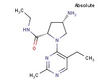 (4S)-4-amino-N-ethyl-1-(5-ethyl-2-methylpyrimidin-4-yl)-L-prolinamide
