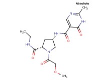 N-[(3S,5S)-5-[(ethylamino)carbonyl]-1-(methoxyacetyl)pyrrolidin-3-yl]-2-methyl-6-oxo-1,6-dihydropyrimidine-5-carboxamide