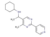N-{1-[4-methyl-2-(4-pyridinyl)-5-pyrimidinyl]ethyl}cyclohexanamine