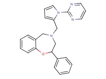 2-phenyl-4-{[1-(2-pyrimidinyl)-1H-pyrrol-2-yl]methyl}-2,3,4,5-tetrahydro-1,4-benzoxazepine