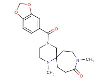 4-(1,3-benzodioxol-5-ylcarbonyl)-1,9-dimethyl-1,4,9-triazaspiro[5.6]dodecan-10-one