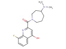 2-{[4-(dimethylamino)-1-azepanyl]carbonyl}-8-fluoro-4-quinolinol
