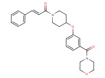 4-[3-({1-[(2E)-3-phenyl-2-propenoyl]-4-piperidinyl}oxy)benzoyl]morpholine