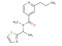N-methyl-2-propyl-N-[1-(1,3-thiazol-2-yl)ethyl]isonicotinamide