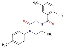 4-(2,5-dimethylbenzoyl)-5-methyl-1-(4-methylphenyl)-2-piperazinone