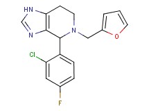 4-(2-chloro-4-fluorophenyl)-5-(2-furylmethyl)-4,5,6,7-tetrahydro-1H-imidazo[4,5-c]pyridine