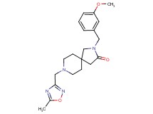 2-(3-methoxybenzyl)-8-[(5-methyl-1,2,4-oxadiazol-3-yl)methyl]-2,8-diazaspiro[4.5]decan-3-one