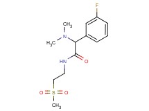 2-(dimethylamino)-2-(3-fluorophenyl)-N-[2-(methylsulfonyl)ethyl]acetamide