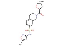 N-(5-methylisoxazol-3-yl)-2-[(2S)-tetrahydrofuran-2-ylcarbonyl]-1,2,3,4-tetrahydroisoquinoline-7-sulfonamide