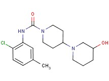 N-(2-chloro-5-methylphenyl)-3-hydroxy-1,4'-bipiperidine-1'-carboxamide