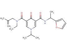 N-ethyl-N'-[1-(2-furyl)ethyl]-1-isopropyl-N-(2-methyl-2-propen-1-yl)-4-oxo-1,4-dihydro-3,5-pyridinedicarboxamide