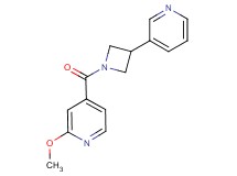 2-methoxy-4-{[3-(3-pyridinyl)-1-azetidinyl]carbonyl}pyridine