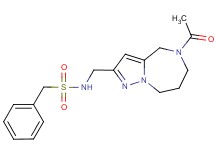 N-[(5-acetyl-5,6,7,8-tetrahydro-4H-pyrazolo[1,5-a][1,4]diazepin-2-yl)methyl]-1-phenylmethanesulfonamide
