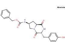 benzyl [(3R,7S,8aS)-3-(4-hydroxybenzyl)-1,4-dioxooctahydropyrrolo[1,2-a]pyrazin-7-yl]carbamate