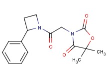 5,5-dimethyl-3-[2-oxo-2-(2-phenylazetidin-1-yl)ethyl]-1,3-oxazolidine-2,4-dione