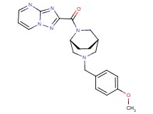 2-{[(1S*,5R*)-3-(4-methoxybenzyl)-3,6-diazabicyclo[3.2.2]non-6-yl]carbonyl}[1,2,4]triazolo[1,5-a]pyrimidine